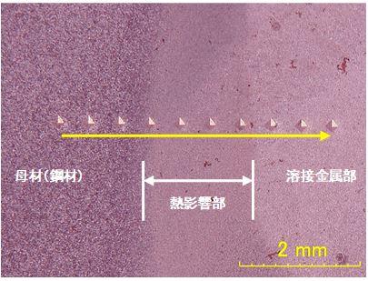 図3 溶接部断面 図3 溶接部断面